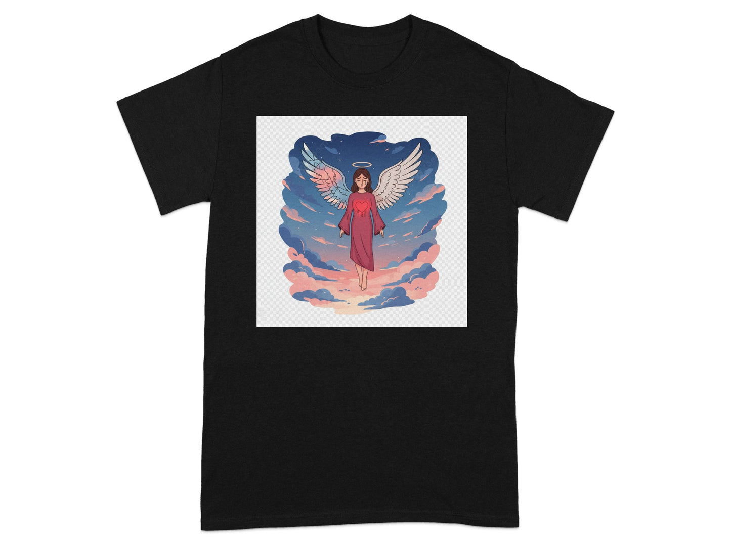 Celestial Angelic Artwork Graphic Tee Shirt Product