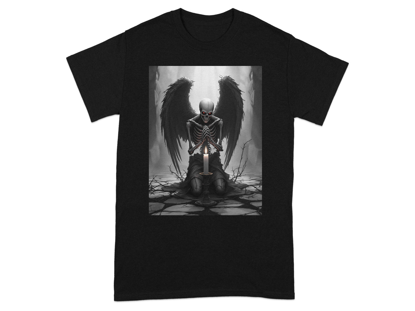 Dark Angel with Sword Gothic Artwork Shirt product