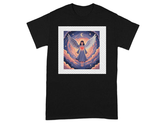 Angelic Figure in the Sky Graphic T-Shirt product