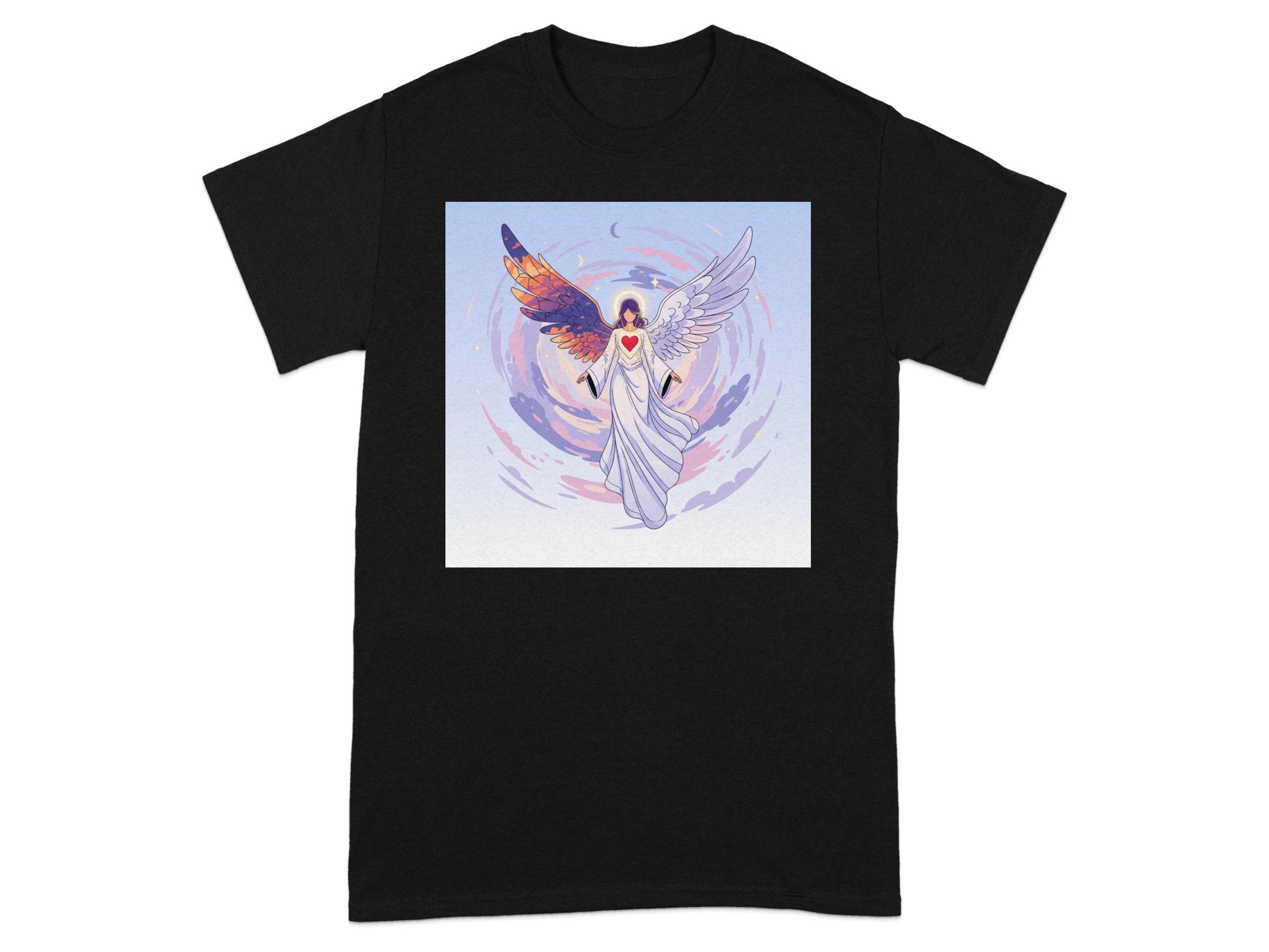 Vibrant Angel Wing Illustration T Shirt product type