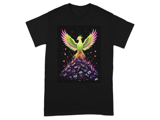Vibrant Phoenix Rising Graphic Tee Shirt product