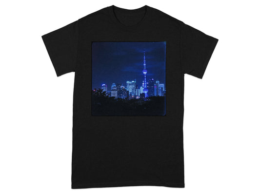 Cityscape Nighttime Graphic Tee Shirt product