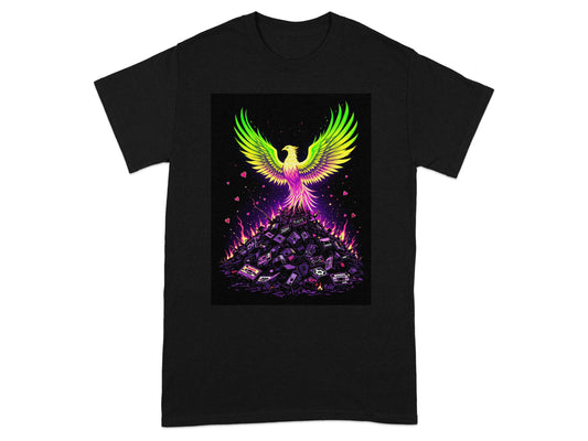 Vibrant Phoenix Rising Graphic Tee product