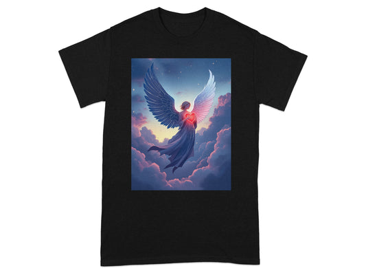Beautiful angel with heart design shirt product type