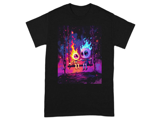 Whimsical Fire and Water Creatures T-Shirt product